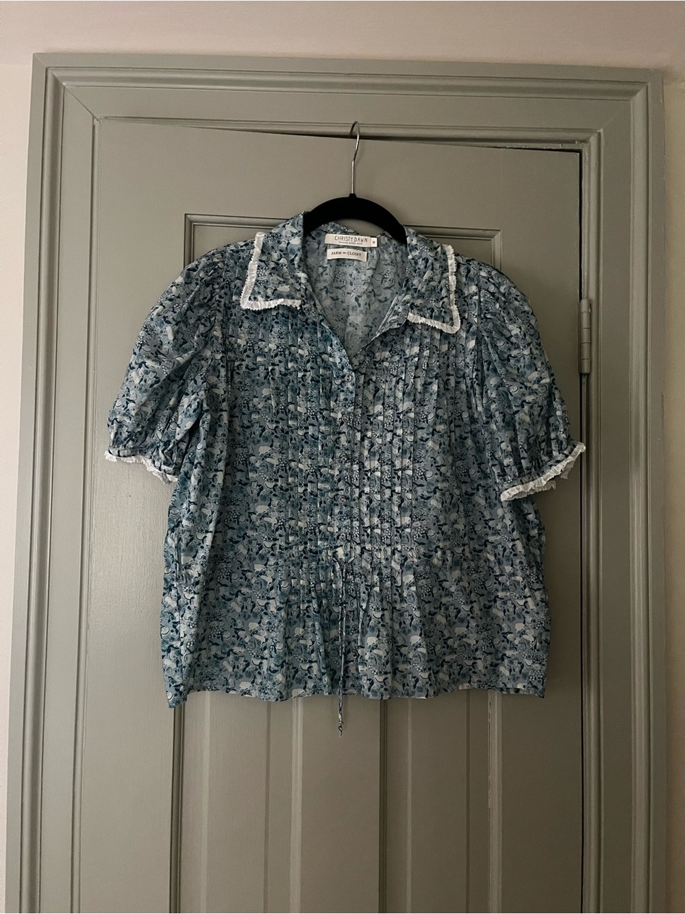 Christy Dawn Clementine top in Lapis Orchard, size XS - Picture 2 of 5
